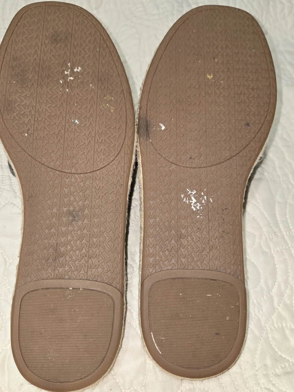 Michael Kors Black Quilted Slide Espadrille Mules-- SIZE:6